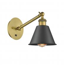  317-1W-BB-M8-BK - Smithfield - 1 Light - 7 inch - Brushed Brass - Sconce