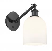  317-1W-BK-G558-6GWH - Bella - 1 Light - 6 inch - Matte Black - Sconce