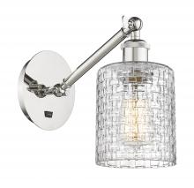  317-1W-PN-G112C-5CL - Cobbleskill - 1 Light - 5 inch - Polished Nickel - Sconce