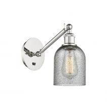  317-1W-PN-G257 - Caledonia - 1 Light - 5 inch - Polished Nickel - Sconce