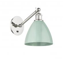  317-1W-PN-MBD-75-SF - Plymouth - 1 Light - 8 inch - Polished Nickel - Sconce