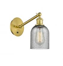  317-1W-SG-G257 - Caledonia - 1 Light - 5 inch - Satin Gold - Sconce