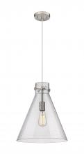  410-1PL-SN-G411-14SDY - Newton Cone - 1 Light - 14 inch - Satin Nickel - Cord hung - Pendant