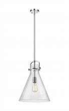  410-1SL-PN-G411-14SDY - Newton Cone - 1 Light - 14 inch - Polished Nickel - Pendant