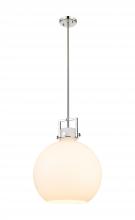  411-1SL-PN-G410-16WH - Newton Sphere - 1 Light - 16 inch - Polished Nickel - Pendant