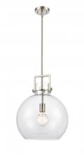  411-1SL-SN-G410-14CL - Newton Sphere - 1 Light - 14 inch - Satin Nickel - Pendant