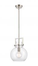  411-1SM-SN-G410-10CL - Newton Sphere - 1 Light - 10 inch - Satin Nickel - Mini Pendant