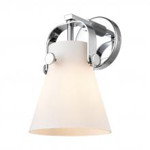 Innovations Lighting 423-1W-PC-G411-6WH - Pilaster II Cone - 1 Light - 7 inch - Polished Chrome - Sconce
