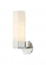  427-1W-SN-G427-14WH - Claverack - 1 Light - 6 inch - Satin Nickel - Sconce