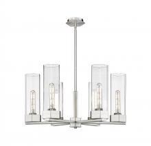  427-6CR-SN-G427-14CL - Claverack - 6 Light - 28 inch - Satin Nickel - Chandelier