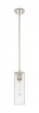 Innovations Lighting 434-1S-PN-G434-12CL - Crown Point - 1 Light - 5 inch - Polished Nickel - Pendant