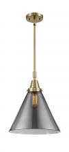  447-1S-AB-G43-L - Cone - 1 Light - 12 inch - Antique Brass - Mini Pendant