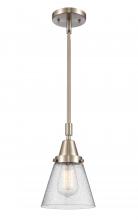  447-1S-SN-G64 - Cone - 1 Light - 6 inch - Brushed Satin Nickel - Mini Pendant