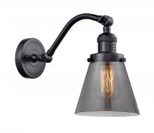  515-1W-BK-G63-LED - Cone - 1 Light - 7 inch - Matte Black - Sconce