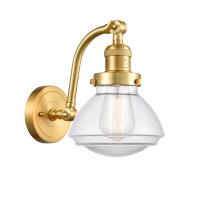  515-1W-SG-G322 - Olean - 1 Light - 7 inch - Satin Gold - Sconce