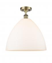  516-1C-AB-GBD-161 - Bristol - 1 Light - 16 inch - Antique Brass - Semi-Flush Mount