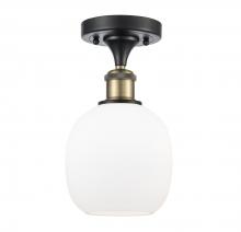  516-1C-BAB-G101 - Belfast - 1 Light - 6 inch - Black Antique Brass - Semi-Flush Mount