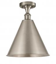  516-1C-SN-MBC-16-SN - Berkshire - 1 Light - 16 inch - Brushed Satin Nickel - Semi-Flush Mount