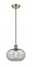  516-1P-AB-G247 - Gorham - 1 Light - 10 inch - Antique Brass - Cord hung - Mini Pendant