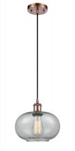  516-1P-AC-G247 - Gorham - 1 Light - 10 inch - Antique Copper - Cord hung - Mini Pendant