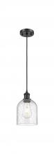  516-1P-BK-G558-6SDY - Bella - 1 Light - 6 inch - Matte Black - Cord hung - Mini Pendant