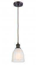  516-1P-OB-G441 - Brookfield - 1 Light - 6 inch - Oil Rubbed Bronze - Cord hung - Mini Pendant