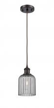  516-1P-OB-G559-5SM - Bridal Veil - 1 Light - 5 inch - Oil Rubbed Bronze - Cord hung - Mini Pendant