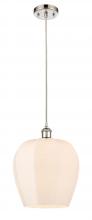  516-1P-PN-G461-12 - Norfolk - 1 Light - 12 inch - Polished Nickel - Cord hung - Mini Pendant