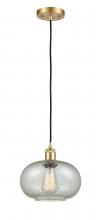  516-1P-SG-G249 - Gorham - 1 Light - 10 inch - Satin Gold - Cord hung - Mini Pendant