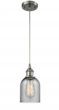  516-1P-SN-G257 - Caledonia - 1 Light - 5 inch - Brushed Satin Nickel - Cord hung - Mini Pendant