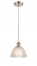  516-1P-SN-G422 - Arietta - 1 Light - 8 inch - Brushed Satin Nickel - Cord hung - Mini Pendant