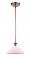  516-1S-AC-G131 - Orwell - 1 Light - 8 inch - Antique Copper - Mini Pendant