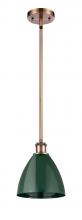 Innovations Lighting 516-1S-AC-MBD-75-GR - Plymouth - 1 Light - 8 inch - Antique Copper - Pendant