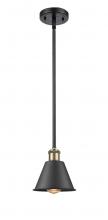  516-1S-BAB-M8 - Smithfield - 1 Light - 7 inch - Black Antique Brass - Mini Pendant