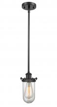  516-1S-BK-CE231-CL - Kingsbury - 1 Light - 4 inch - Matte Black - Mini Pendant