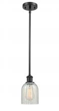  516-1S-BK-G2511 - Caledonia - 1 Light - 5 inch - Matte Black - Mini Pendant