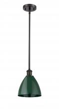 Innovations Lighting 516-1S-OB-MBD-75-GR - Plymouth - 1 Light - 8 inch - Oil Rubbed Bronze - Pendant