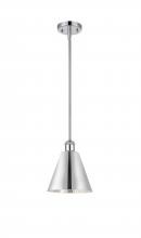  516-1S-PC-MBC-8-PC - Berkshire - 1 Light - 8 inch - Polished Chrome - Pendant