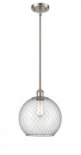  516-1S-SN-G122-10CSN - Farmhouse Chicken Wire - 1 Light - 10 inch - Brushed Satin Nickel - Mini Pendant