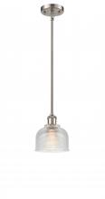  516-1S-SN-G412 - Dayton - 1 Light - 6 inch - Brushed Satin Nickel - Mini Pendant