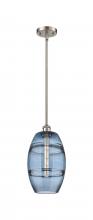  516-1S-SN-G557-8BL - Vaz - 1 Light - 8 inch - Brushed Satin Nickel - Mini Pendant