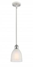  516-1S-WPC-G441 - Brookfield - 1 Light - 6 inch - White Polished Chrome - Mini Pendant