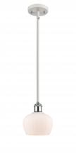  516-1S-WPC-G91 - Fenton - 1 Light - 7 inch - White Polished Chrome - Mini Pendant