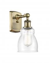  516-1W-AB-G394 - Ellery - 1 Light - 5 inch - Antique Brass - Sconce