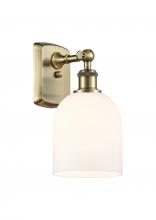  516-1W-AB-G558-6GWH - Bella - 1 Light - 6 inch - Antique Brass - Sconce