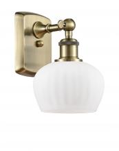  516-1W-AB-G91 - Fenton - 1 Light - 7 inch - Antique Brass - Sconce