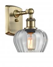  516-1W-AB-G92 - Fenton - 1 Light - 7 inch - Antique Brass - Sconce