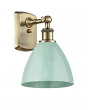 Innovations Lighting 516-1W-AB-MBD-75-SF - Plymouth - 1 Light - 8 inch - Antique Brass - Sconce