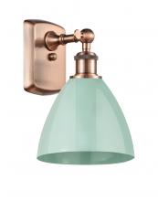  516-1W-AC-MBD-75-SF - Plymouth - 1 Light - 8 inch - Antique Copper - Sconce