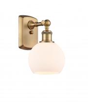  516-1W-BB-G121-6 - Athens - 1 Light - 6 inch - Brushed Brass - Sconce